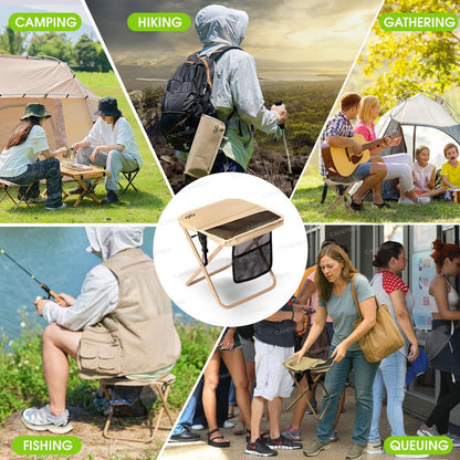 Outdoor Camping Chair Portable Folding Backpack Chair with Shoulder Straps